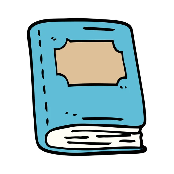 Cartoon Doodle Reading Book — Stock Vector