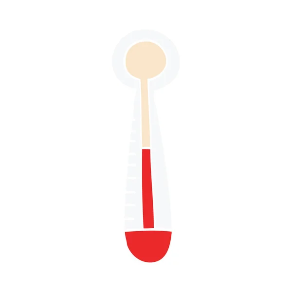 Cartoon Doodle Hete Thermometer — Stockvector