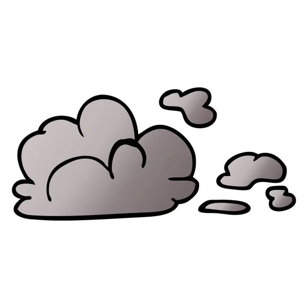 Cartoon Doodle Storm Cloud — Stock vektor