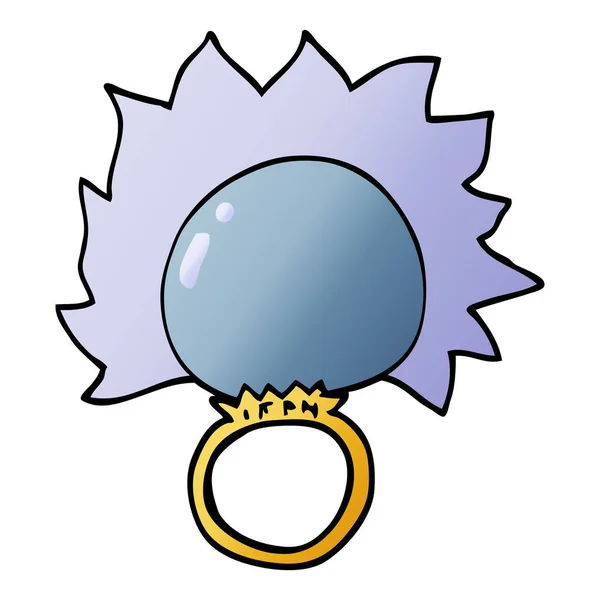 Cartoon Doodle Humör Ring — Stock vektor