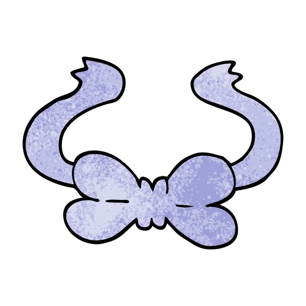 Noeud Papillon Doodle Dessin Animé — Image vectorielle