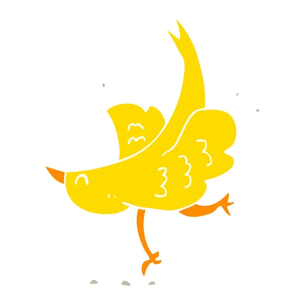 Ilustración Color Plano Pájaro — Archivo Imágenes Vectoriales