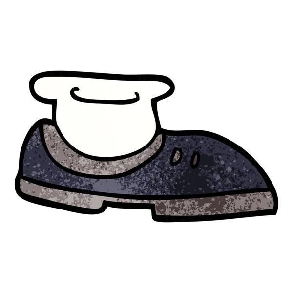 Cartoon Doodle Schuh Mit Socke — Stockvektor