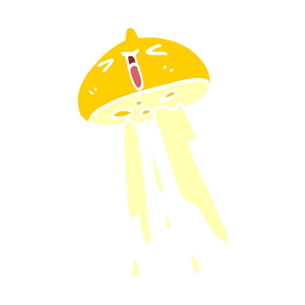 Dessin Animé Doodle Éjacule Citron — Image vectorielle