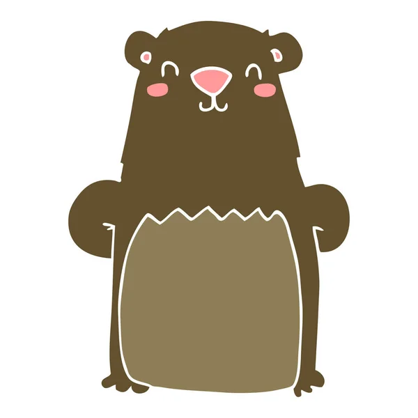 平板彩色动画片熊 — 图库矢量图片
