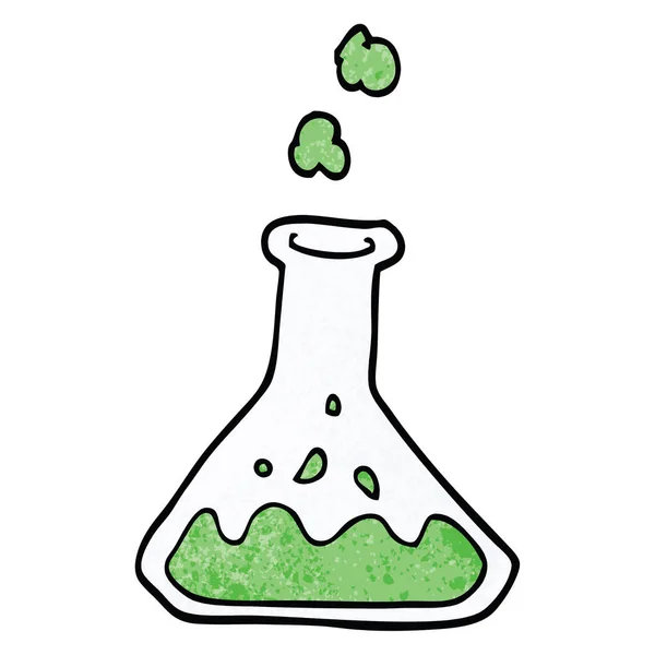 Cartoon Doodle Chemicaliën Fles — Stockvector