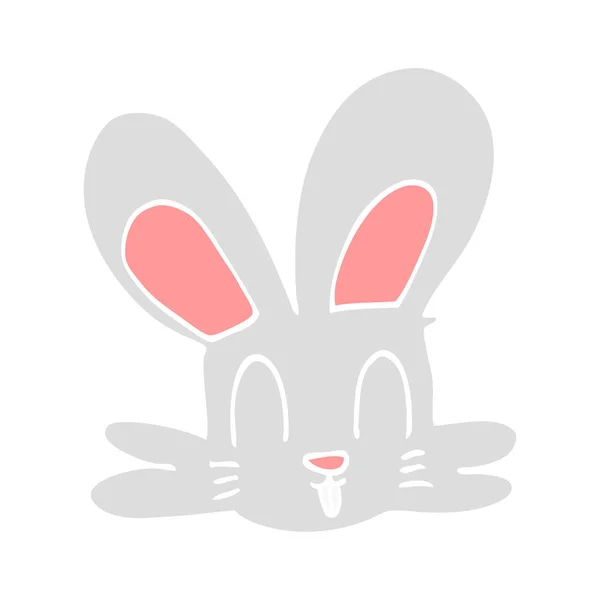 Çizgi Film Doodle Sevimli Tavşan — Stok Vektör