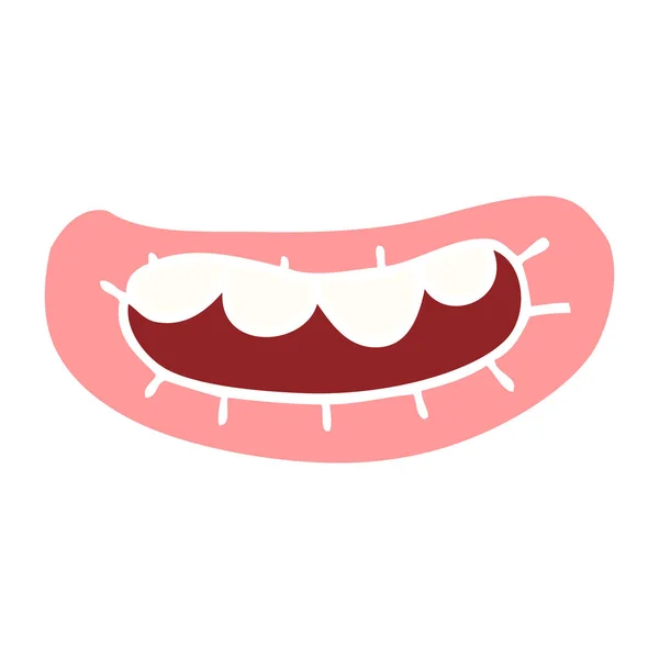 Cartoon Doodle Mouth Vector Illustration — Stock Vector