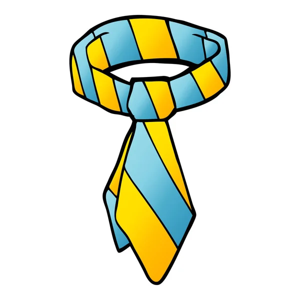 Dibujos Animados Doodle Tie Vector — Vector de stock