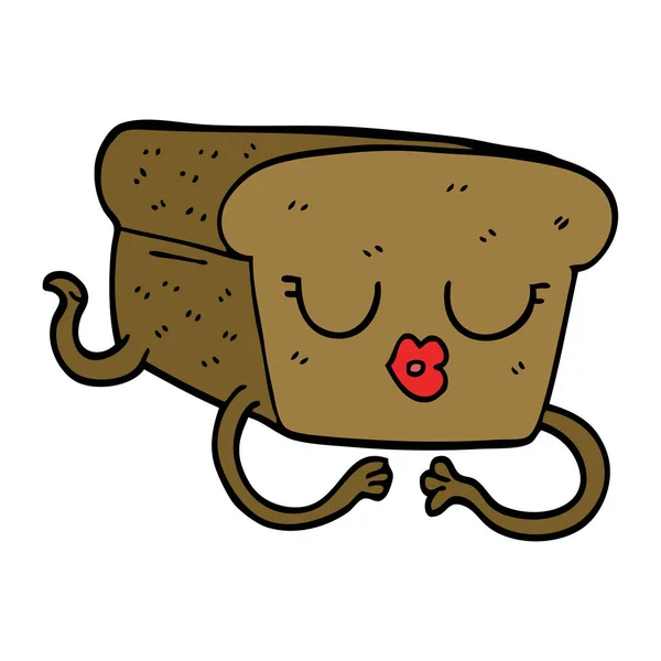 Cartoon Doodle Brood — Stockvector