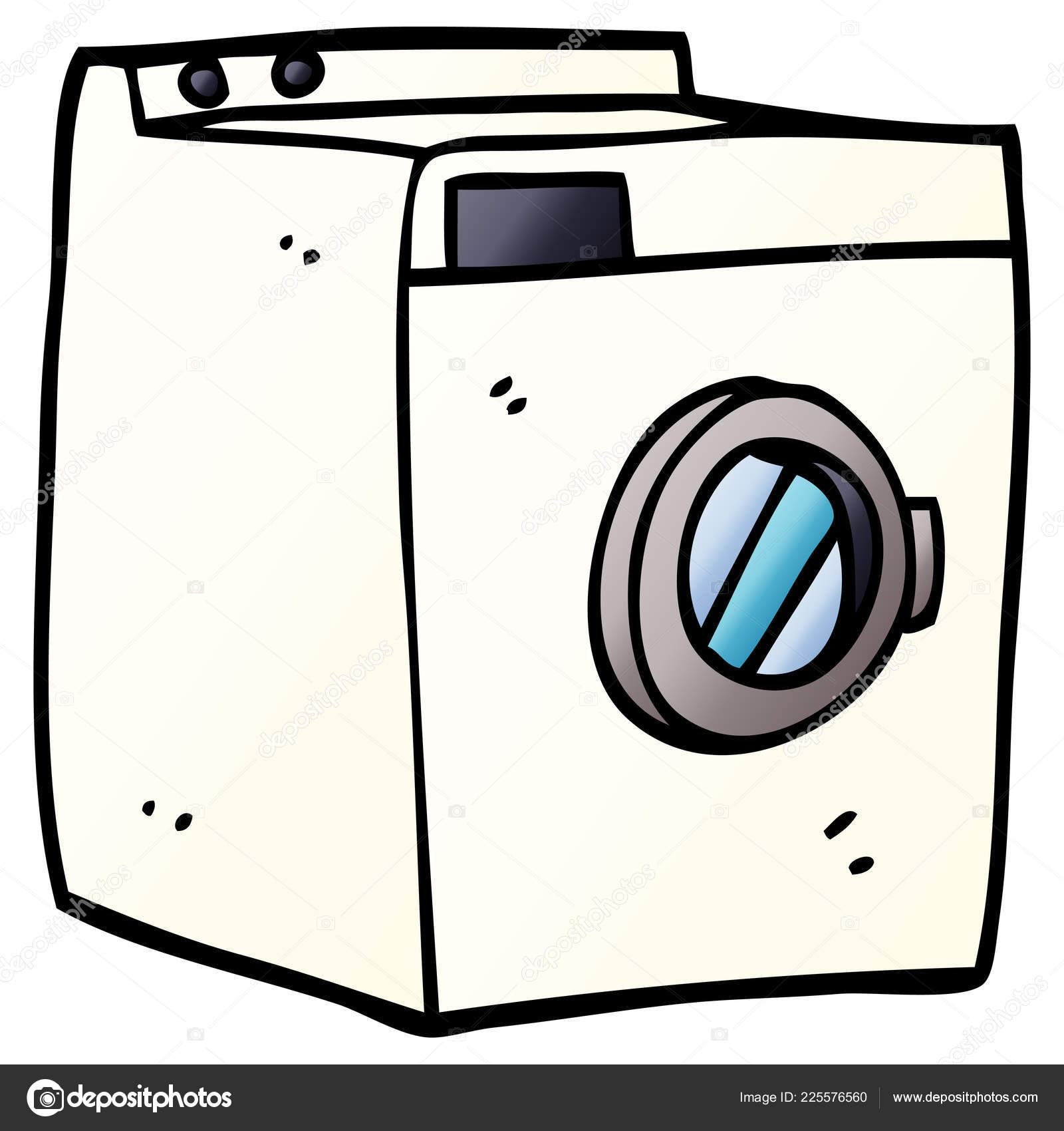 Washing Machine with Sock Sketch Vector by AlexanderPokusay | GraphicRiver