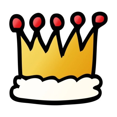 çizgi film doodle altın kaplama