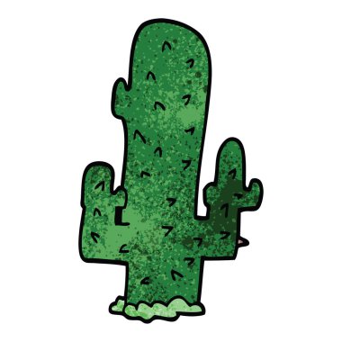 Beyaz arka plan, vektör, illüstrasyon izole karikatür doodle kaktüs düz simgesi