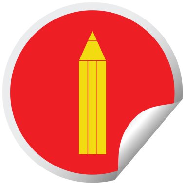 kalem vektör çizim dairesel peeling etiket