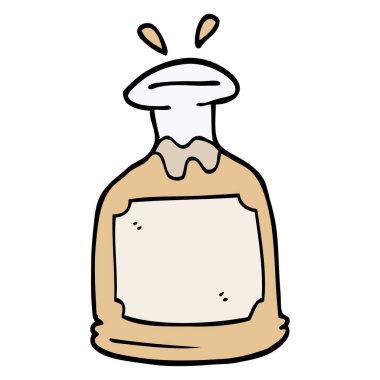 çizgi film doodle viski sürahi