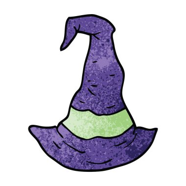 çizgi film doodle cadı şapka