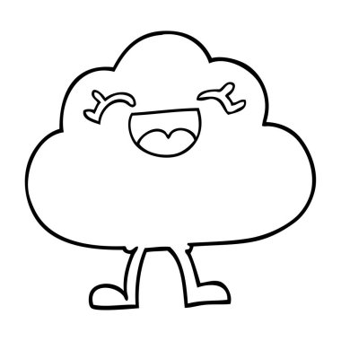 çizgi çizme çizgi film etkileyici hava bulut