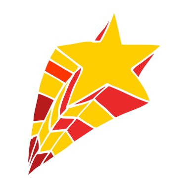 Dekoratif yıldız unsur, vektör çizim