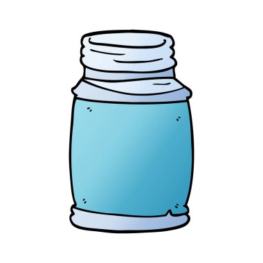 çizgi film doodle cam kavanoz