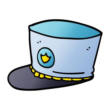 çizgi film karalama bandı şapkası