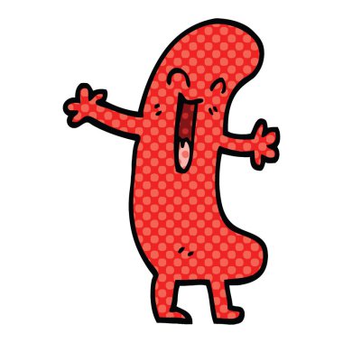 çizgi roman tarzı çizgi film mutlu sosis