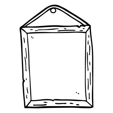 siyah beyaz çizgi film resim çerçevesi