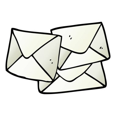 çizgi film doodle mektup, vektör tasarımı