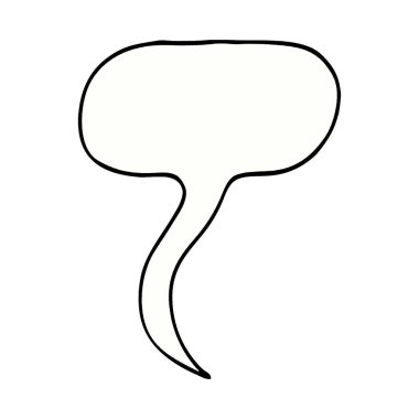 çizgi film doodle konuşma balonu