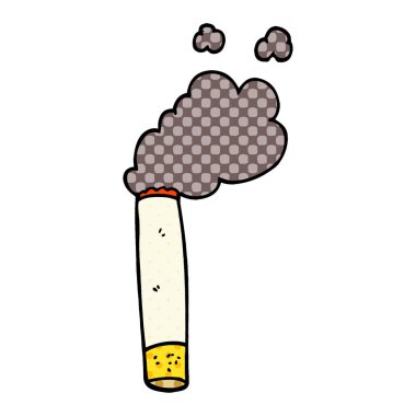 çizgi film doodle sigara, vektör çizim