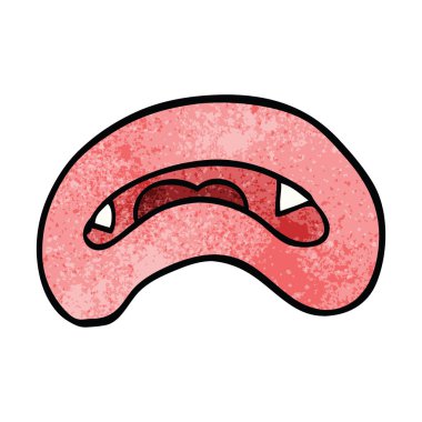 çizgi film doodle vampir ağız