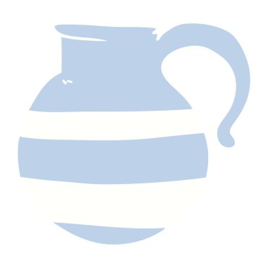 bir sürahi karikatür doodle