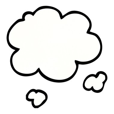 grafik karikatür doodle bulut