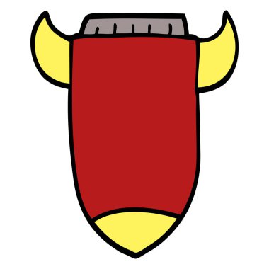 çizgi film doodle uzay roketi