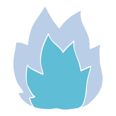 çizgi film doodle patlama alev