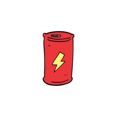 çizgi film doodle enerji içeceği