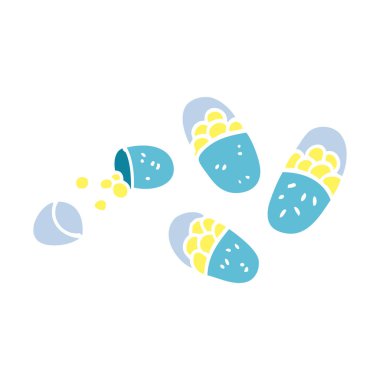 çizgi film tablet, vektör çizim doodle