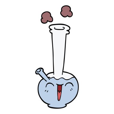 çizgi film doodle bong, vektör çizim