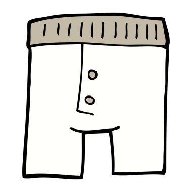 çizgi film doodle iç çamaşırı, vektör çizim