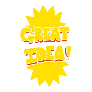 düz renk harika fikir simgesinin resmi