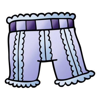 çizgi film doodle iç çamaşırı, vektör çizim