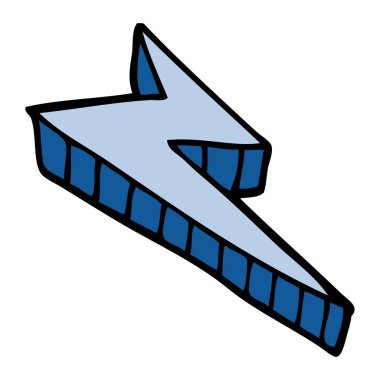 çizgi film doodle dekoratif şimşek