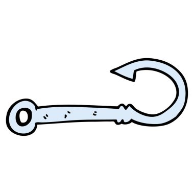çizgi film doodle olta kancası