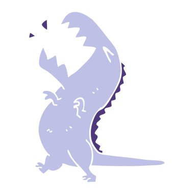 çizgi film doodle kükreyen t rex