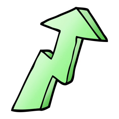 vektör degrade illüstrasyon karikatür iş büyüme ok