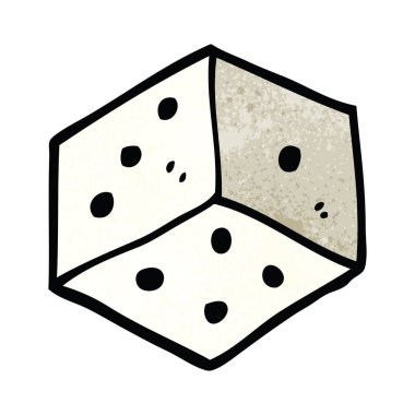 çizgi film doodle dövme zar sembolü