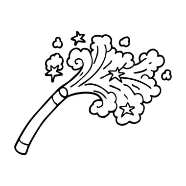 çizim karikatür büyücüler değnek