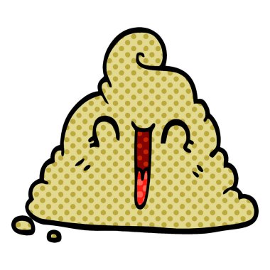 çizgi film doodle kaka, vektör çizim