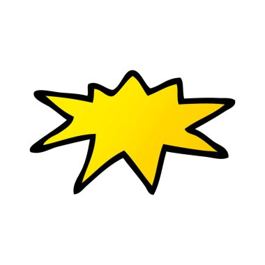 çizgi film doodle bang, vektör çizim