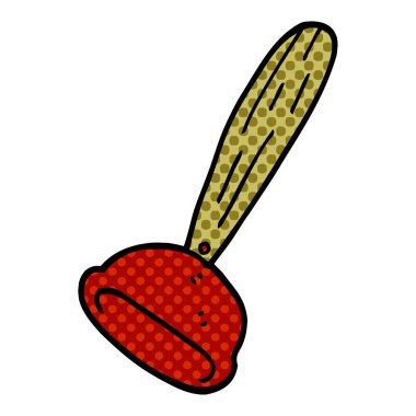 çizgi film doodle tuvalet dalgıç