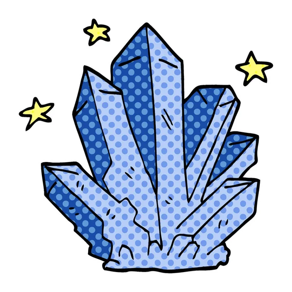 Cartoon Doodle Magic Crystal — Stockvector